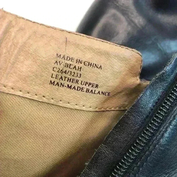 Adrienne Vittadini AV-Beach Womens Size 9 Black Leather Ankle Bootie Zip Sides - Picture 9 of 10